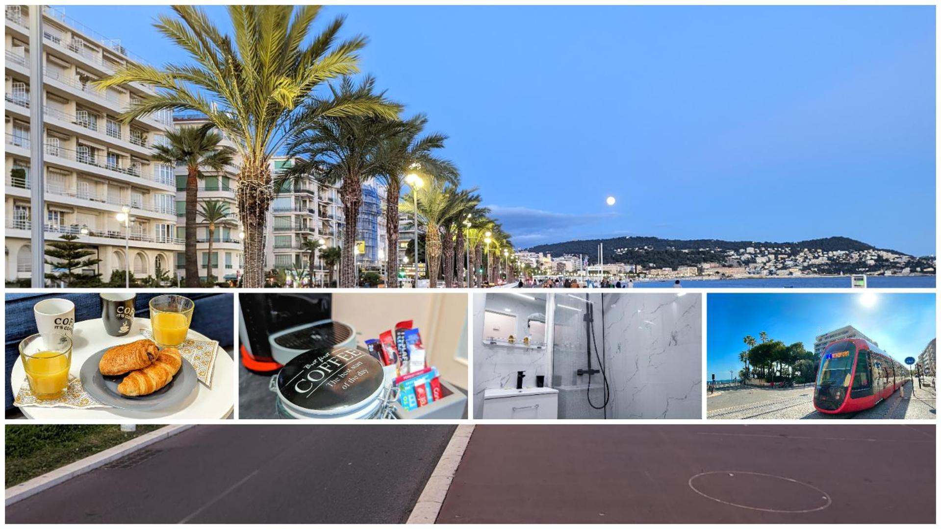 1 Min To The Beach Apartment - Kitchen - Tramway - Air Conditioner - Wifi - Promenade Des Anglais Νίκαια Εξωτερικό φωτογραφία